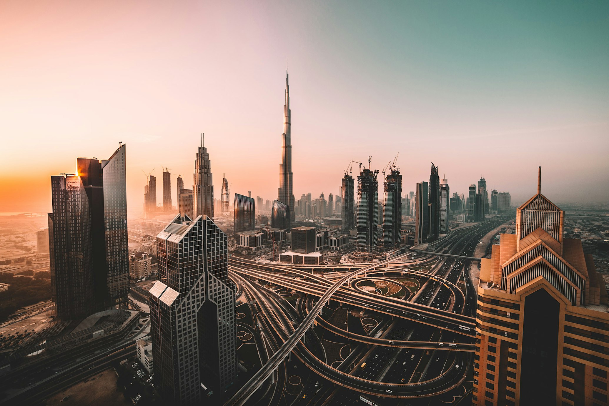 Dubai Skyline Background