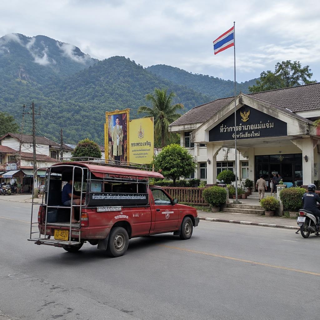 บรรยากาศเมืองในภาคตะวันตก พื้นที่ที่เรารับเรื่องขอหนังสือรับรองความประพฤติจากจังหวัดกาญจนบุรี