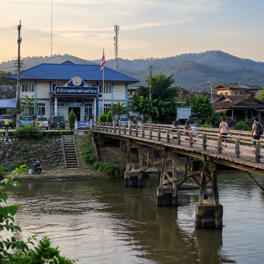 บรรยากาศเมืองในภาคตะวันตก พื้นที่ที่เรารับเรื่องขอหนังสือรับรองความประพฤติจากจังหวัดเพชรบุรี